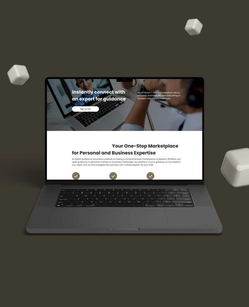 Consulting Services Platform with Seamless Booking and Video Call Integration